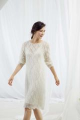 Kleedje met ruitmotief in Mohair Luxe | Lang Yarns