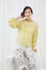 Trui met pauwmotief in Mohair Luxe | Lang Yarns
