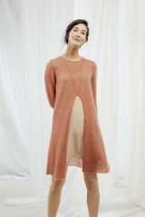 Tuniek met grote split in Mohair Luxe | Lang Yarns