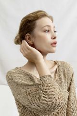 Trui met ajourboorden in Marlene Luxe | Lang Yarns