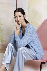 Klassieke vest met fantasiemotief in Amira | Lang Yarns