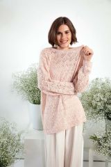 Tuniek trui met ajourmotieven in Lotus | Lang Yarns