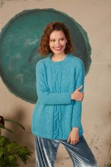 Trui met kabelmotief in Enya | Lang Yarns