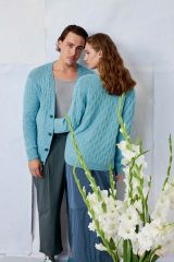 Vest met lange mouwen en fantasiemotief in Norma | Lang Yarns