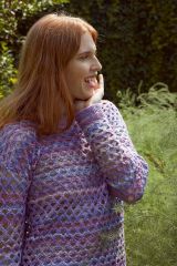 Luchtig zomers truitje met lange mouwen in Secret Garden | Lang Yarns