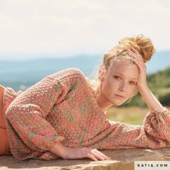 Speelse trui met fantasiesteek in Veganette | Katia