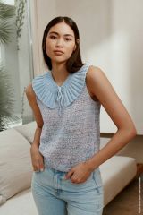 Elegant kort topje in Alessia | Lana Grossa