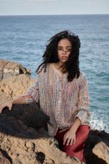 Vest met gaatjesmotief in Cotonella Multi | Lana Grossa