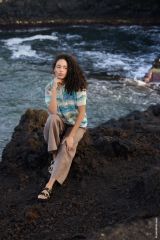 Poloshirt met gaatjesmotief in Gomitolo Hippie | Lana Grossa
