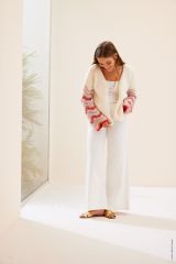 Vest met mouwen in golfpatroon in Silkhair & Summer Softness | Lana Grossa