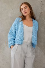 Vest met fantasieboorden in Gelato Vintage | Lana Grossa