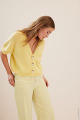 Vestje met korte brede raglanmouwen in Summer Sofness | Lana Grosso