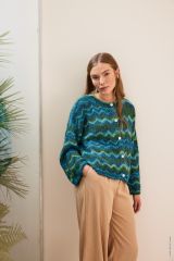 Vestje met zigzag patroon in Gianna | Lana Grossa