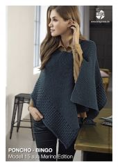 Eenvoudige Poncho in Bingo | Lana Grossa