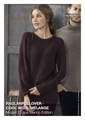 Raglantrui met fantasiemotief in Cool Wool Melange | Lana Grossa