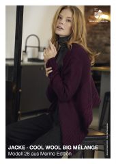 Vest met kabelboord in Cool Wool Big Melange | Lana Grossa