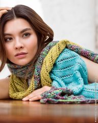 Sjaal in Ecopuno Hand-Dyed en Ecopuno | Lana Grossa