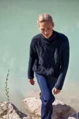 Trui met kabelmotieven in Fashion Tweed | Lana Grossa
