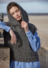 Debardeur met kap in Alpaca Moda | Lana Grossa