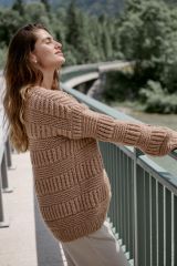 Vest met ribbels en patentpatroon in Lala Berlin Lovely Cotton | Lana Grossa