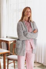 Lange vest in Natural Alpaca Lungo | Lana Grossa