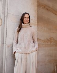 Breipakket Cosy trui met verschillende steken in Soffio | Lana Grossa koop je bij Wolboetiek Mooigemaakt