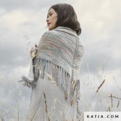 Omslagdoek met diverse steken in Veganette | Katia Concept