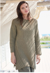 Tuniek trui met ronde hals in Pure | Katia