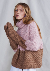Trui met fantasiemotief in Lala Berlin Lovely Cotton | Lana Grossa