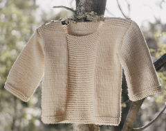Baby truitje met ribbels in Merino 100% | Katia