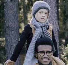 Kindersjaal en muts in Supreme Merino | Katia