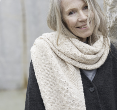 Sjaal met uitsteek in Cotton Merino | Katia