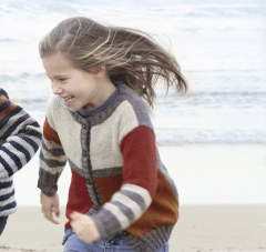  Kindervest met kleuren in Prime Merino | Katia