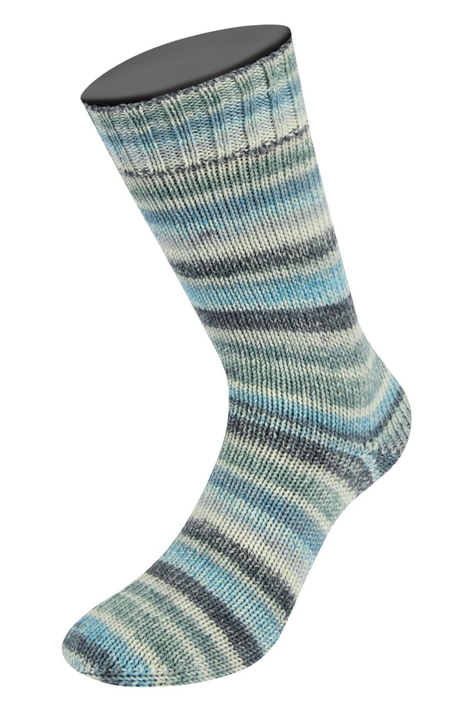 Cool Wool 4 Socks Print | Lana Grossa