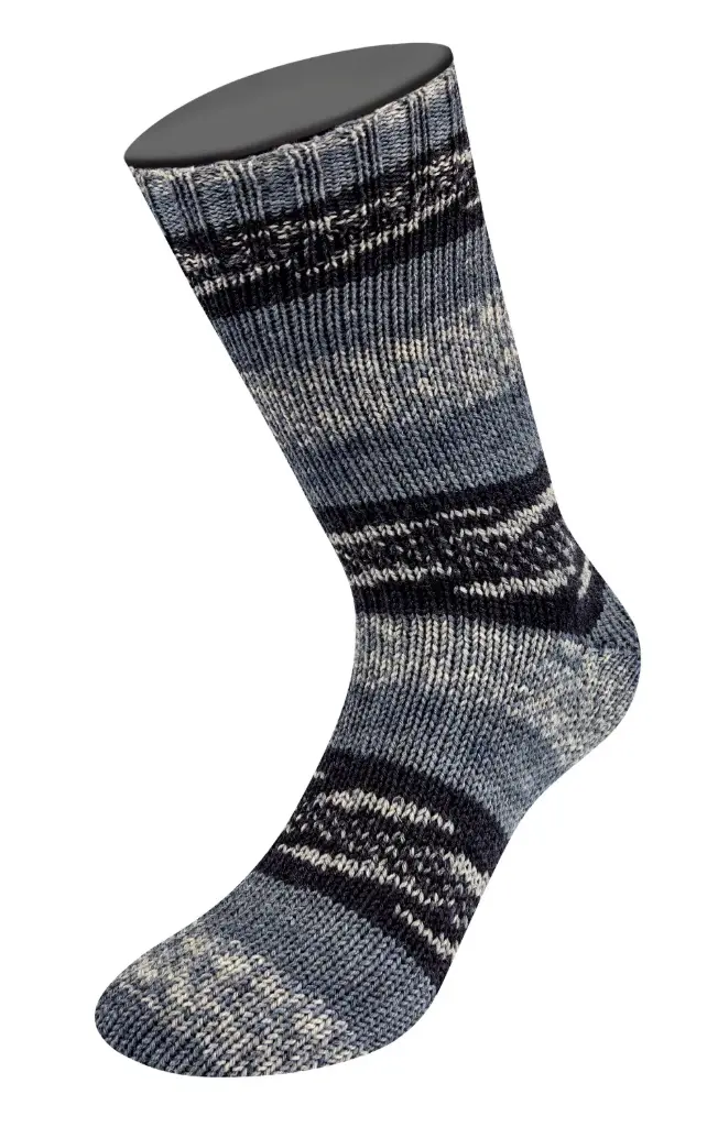 Meilenweit 100 Denim Mix Black | Lana Grossa