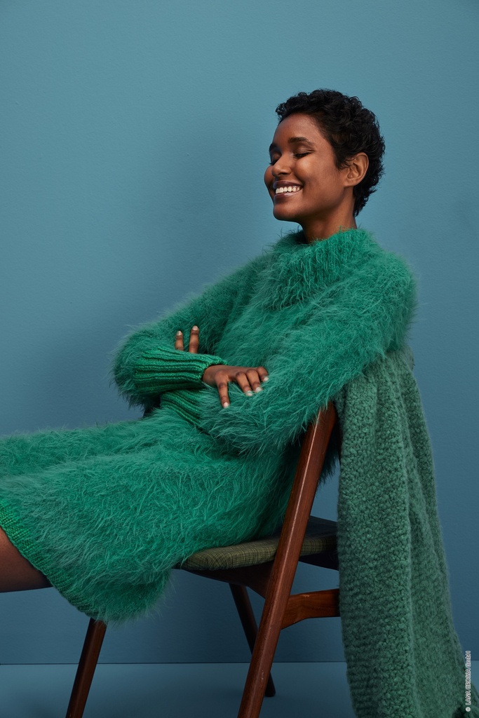 Jurk in Basta & Cool Merino Big | Lana Grossa
