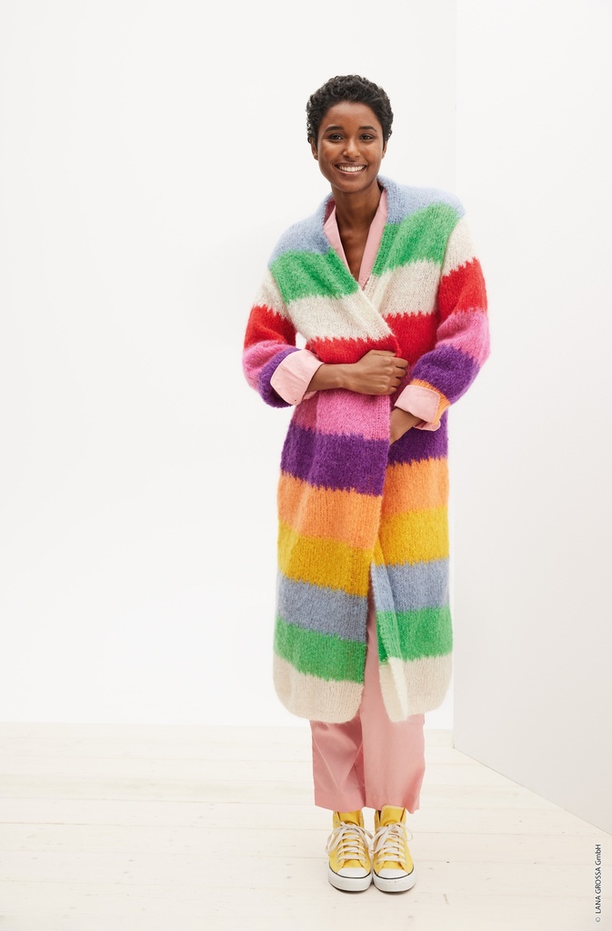 Mantel in Mohair Moda | Lana Grossa