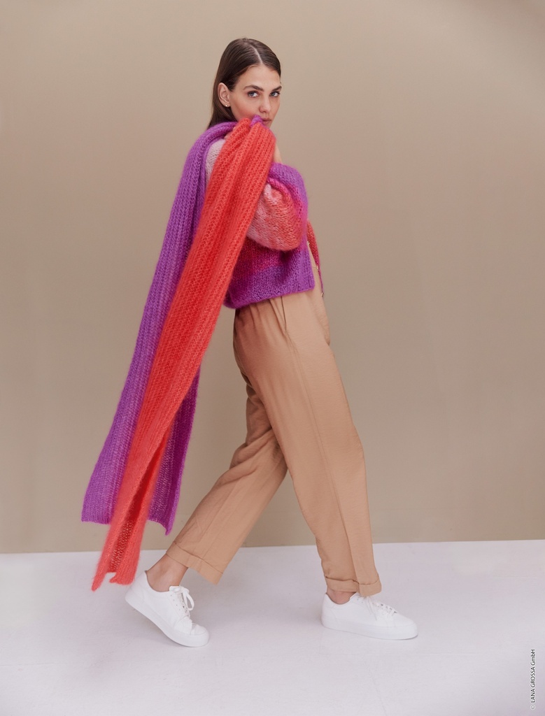 Sjaal in Silkhair | Lana Grossa