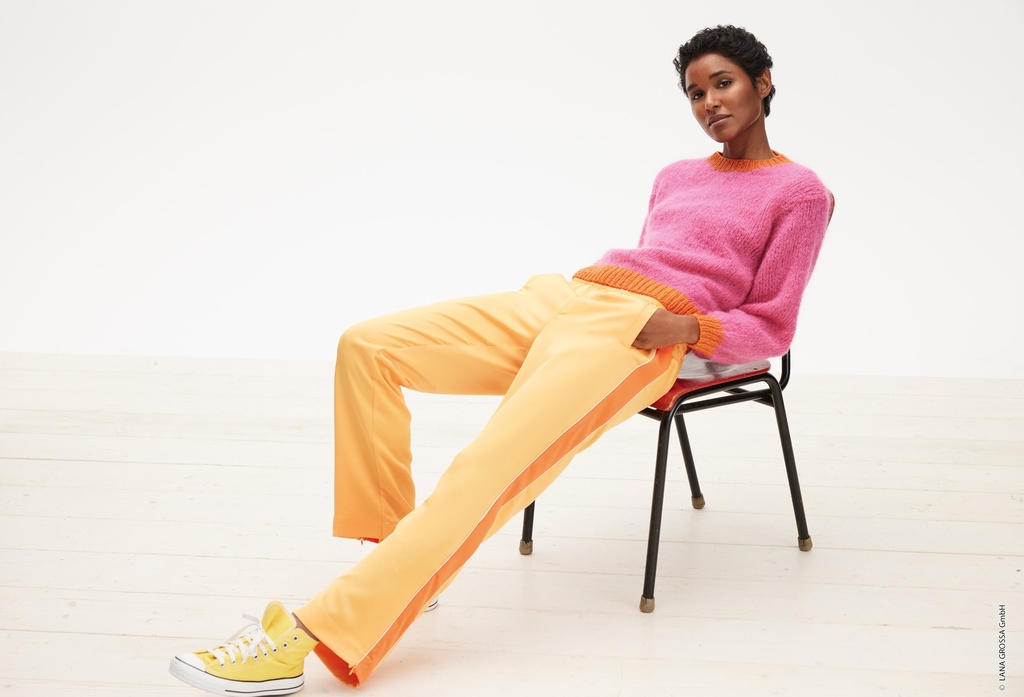 Trui in Cool Merino & Mohair Moda | Lana Grossa