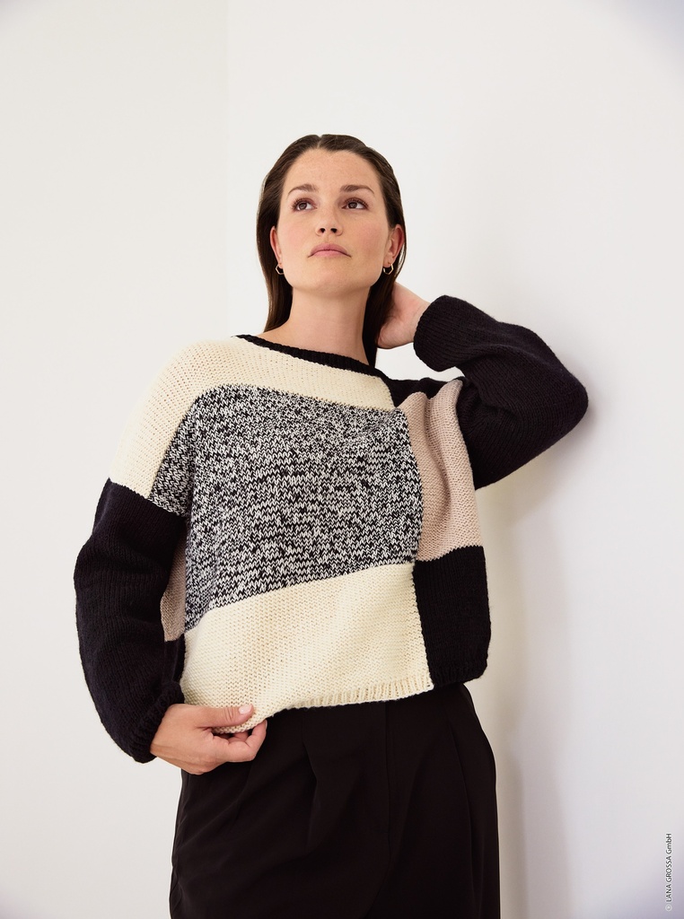 Trui in Ecopuno & Cool Wool | Lana Grossa