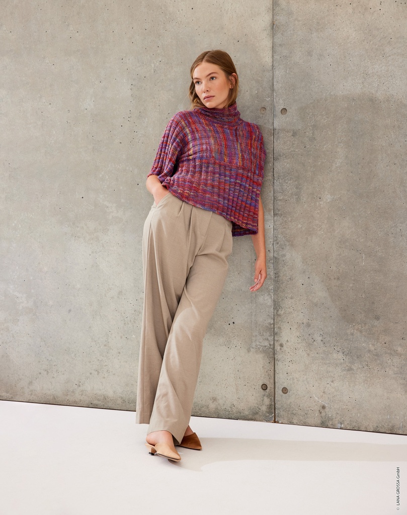 Truitje met korte mouwen in Cotonella Multi | Lana Grossa