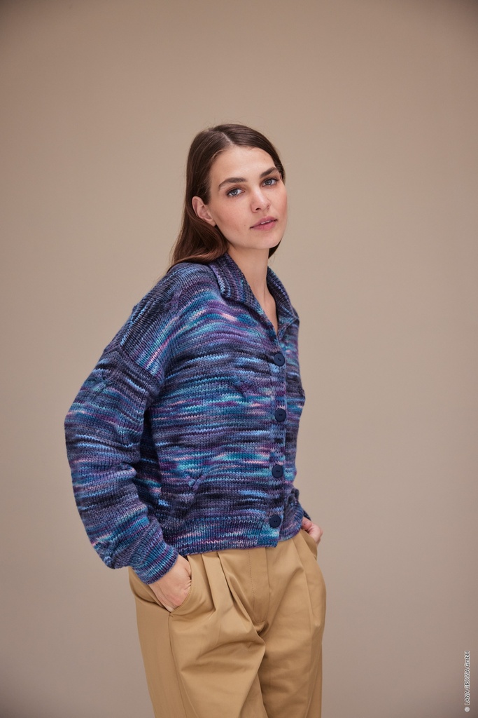 Vest in Cool Merino Color | Lana Grossa