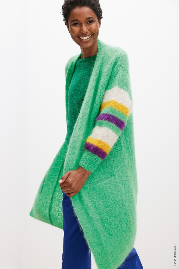 Vest in Mohair Moda | Lana Grossa