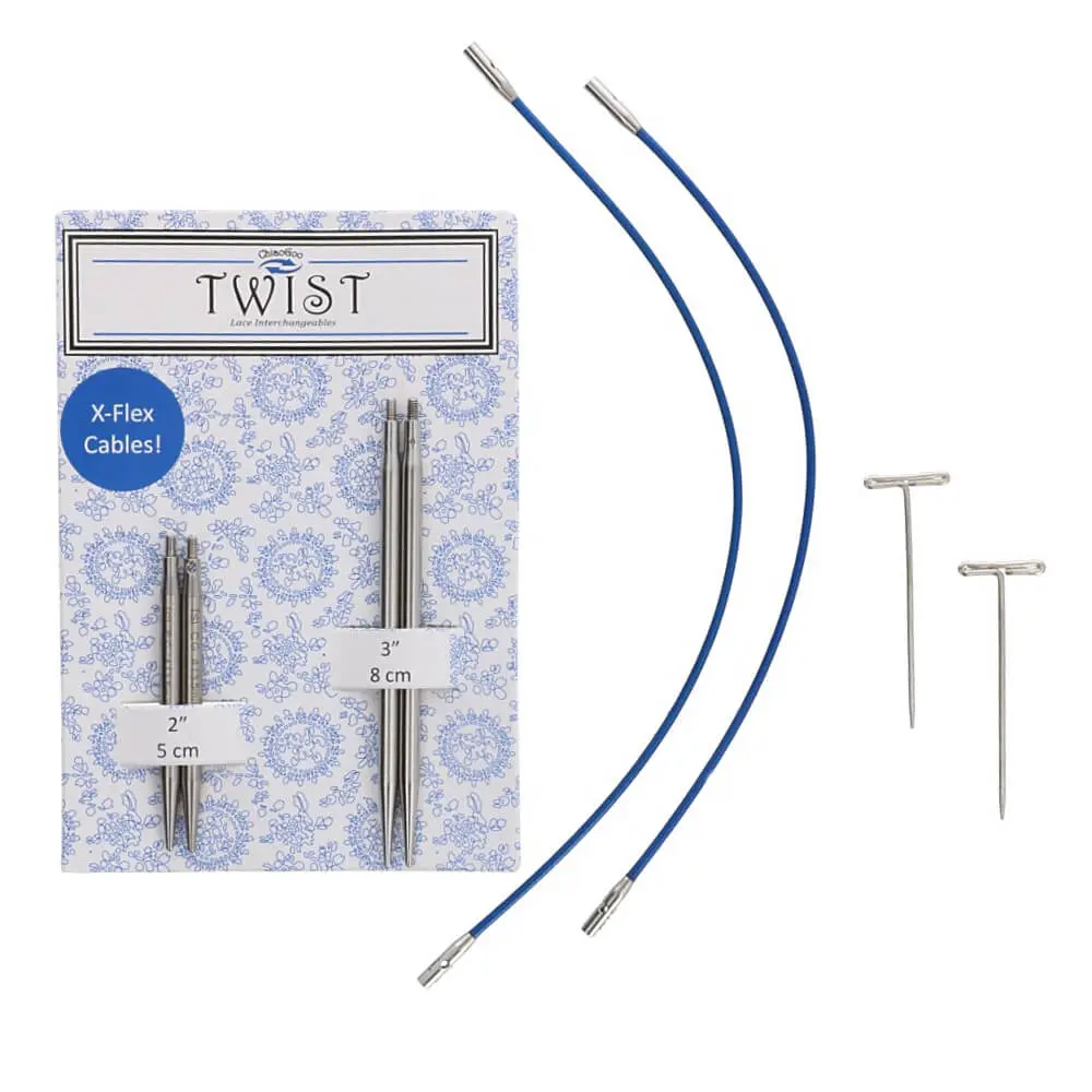 Twist lace short combo pack 5+8cm 3.50mm | ChiaoGoo 
