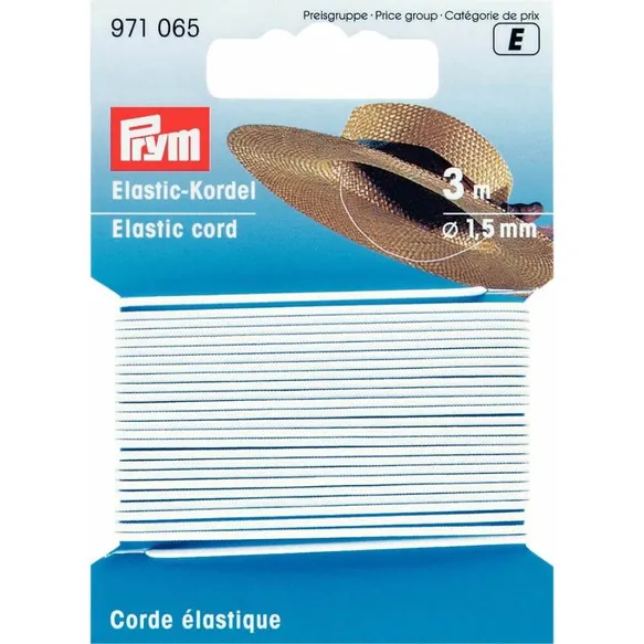 Elastische Koord 1,5mm wit | Prym