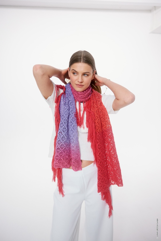 Stola in Merino Lace Aquarell & Cool Wool Lace | Lana Grossa