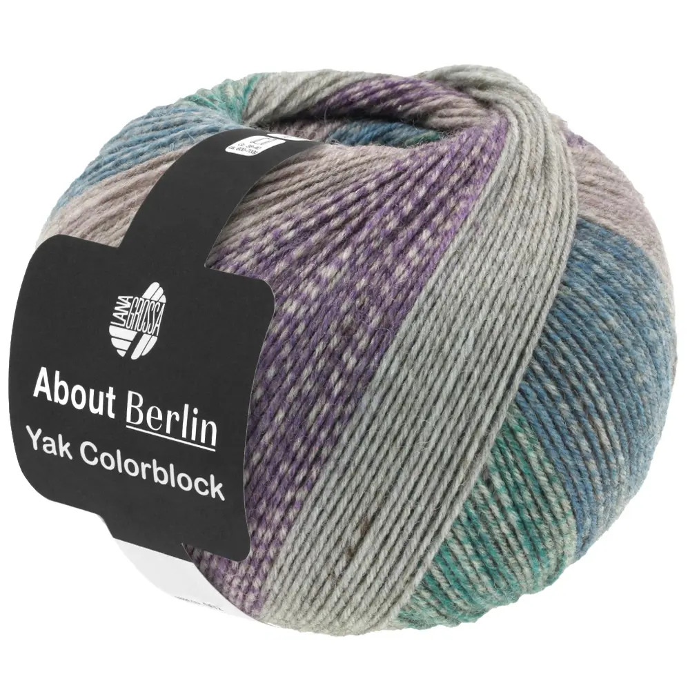 About Berlin Meilenweit 100 Yak Colorblock | Lana Grossa