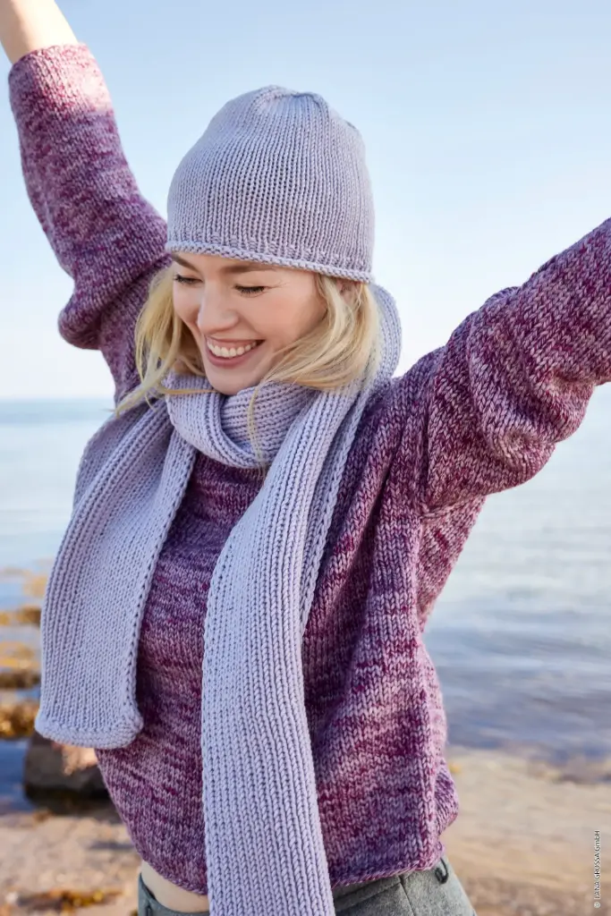 Klassieke sjaal in Cool Wool Superbig | Lana Grossa