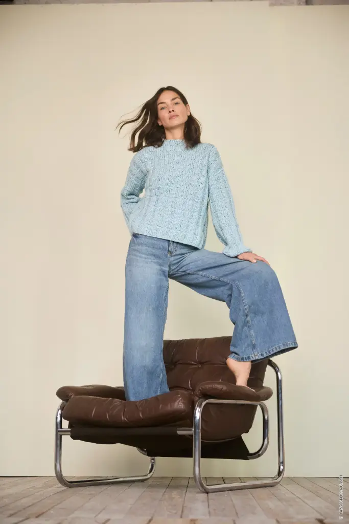 Trui met fantasiemotief in Winter Softness | Lana Grossa