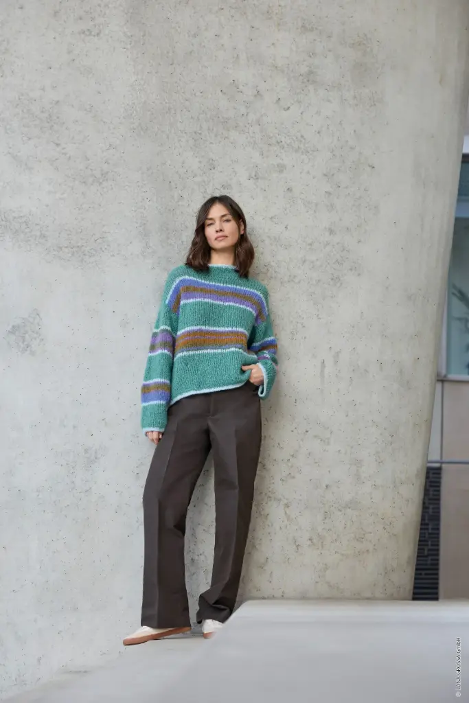 Top Down Trui in Gigante & Alpaca Air II | Lana Grossa